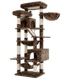 Heybly Torre para Gatos Grandes — Árbol Multinivel con Perchas Anchas, Cueva y Tablero Rascador para Gatos de hasta 9 kg