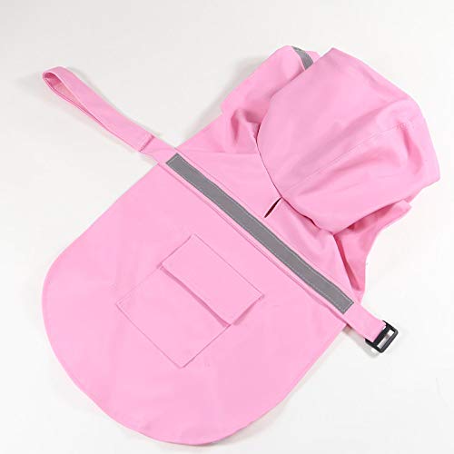 Mikayoo — Impermeable con Capucha y Tira Reflectante para Perro, Ligero y Ajustable