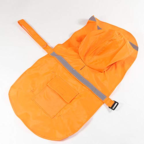 Mikayoo — Impermeable con Capucha y Tira Reflectante para Perro, Ligero y Ajustable