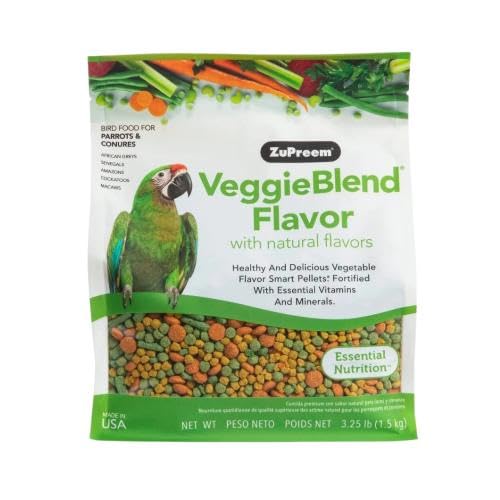 ZuPreem FruitBlend — Alimento en Pellets para Aves Medianas y Grandes (Loro, Conure, Caique, Gris Africano, Eclectus, Cacatúa Pequeña)