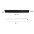 REPTI ZOO — Kit de Iluminación UVB T5 HO para Reptiles con Reflector Curvo y Lámpara 5.0 UVB