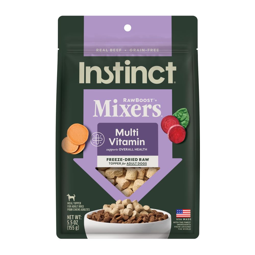 Instinct Raw Boost Mixers — Topper de Alimento Liofilizado Sin Granos para Perro