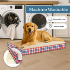 Petmaker — Cama Ortopédica con Memory Foam y Cubierta de Sherpa Lavable para Perro