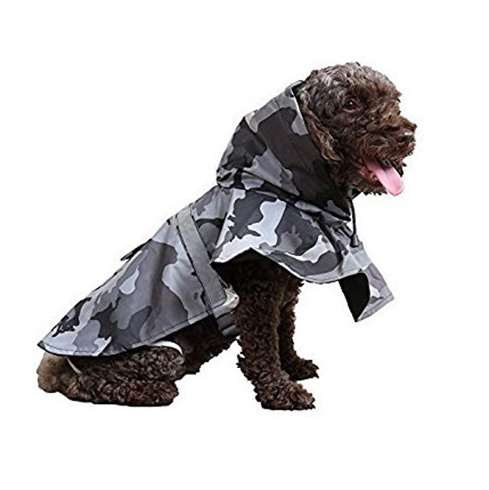 Mikayoo — Impermeable con Capucha y Tira Reflectante para Perro, Ligero y Ajustable