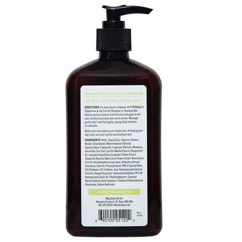 DERMagic Shampoo y Acondicionador de Menta y Árbol de Té — Fórmula Calmante y Reconstituyente para Perros 18 fl. oz.