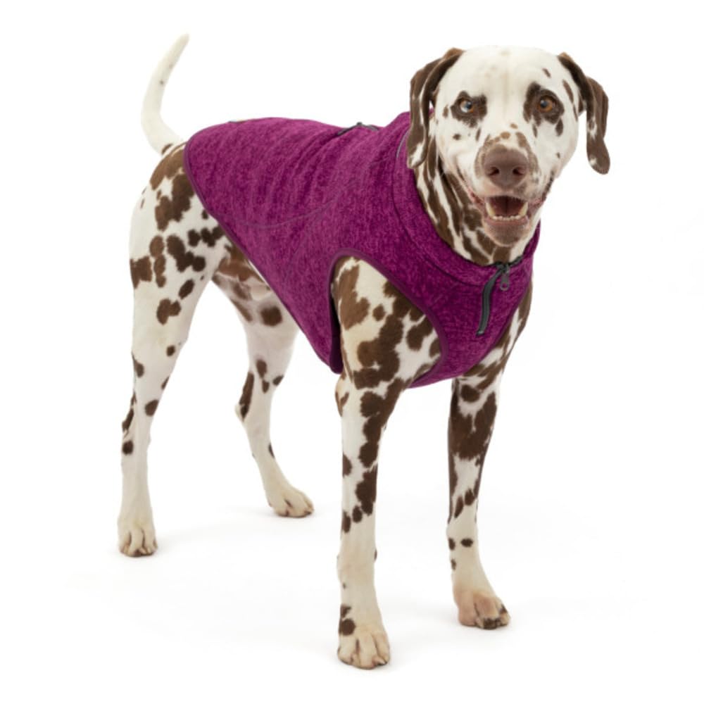 K9 Core Dog Sweater - Knit Fleece Winter Coat for Dogs - Layer with Jackets or Wear Separately - Use with Your Leash - Lightweight, Reflective Accents, Adjustable Neck