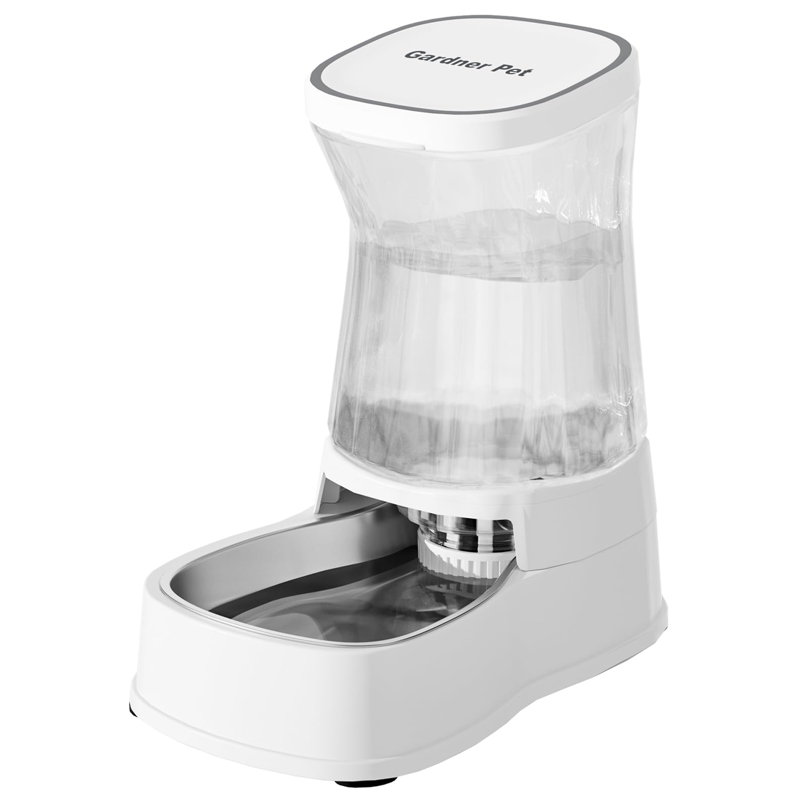 Gardner Pet — Bebedero Automático por Gravedad con Tazón de Acero Inoxidable para Perros y Gatos