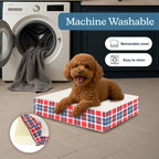 Petmaker — Cama Ortopédica con Memory Foam y Cubierta de Sherpa Lavable para Perro