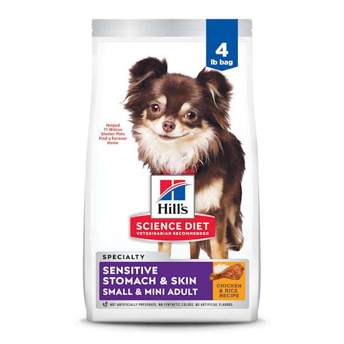 Hill's Science Diet Small & Mini — Croquetas para Perro Adulto con Estómago y Piel Sensibles