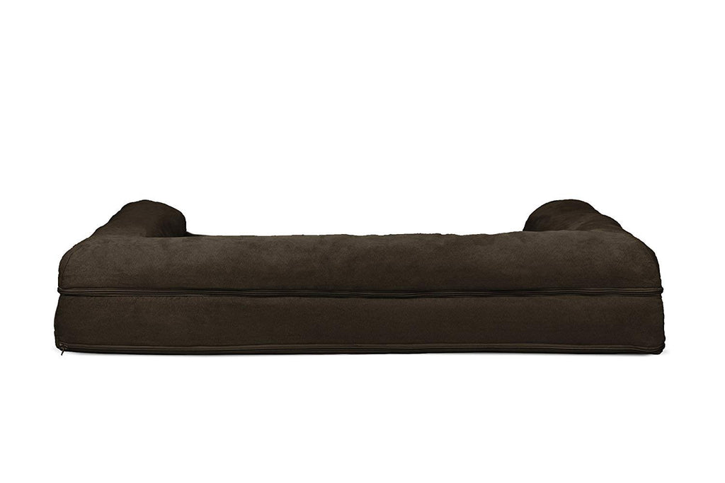 Furhaven Cooling Gel — Cama Ortopédica con Gel Refrescante, Bolsters Removibles y Cubierta Lavable para Perros Grandes