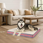Petmaker — Cama Ortopédica con Memory Foam y Cubierta de Sherpa Lavable para Perro