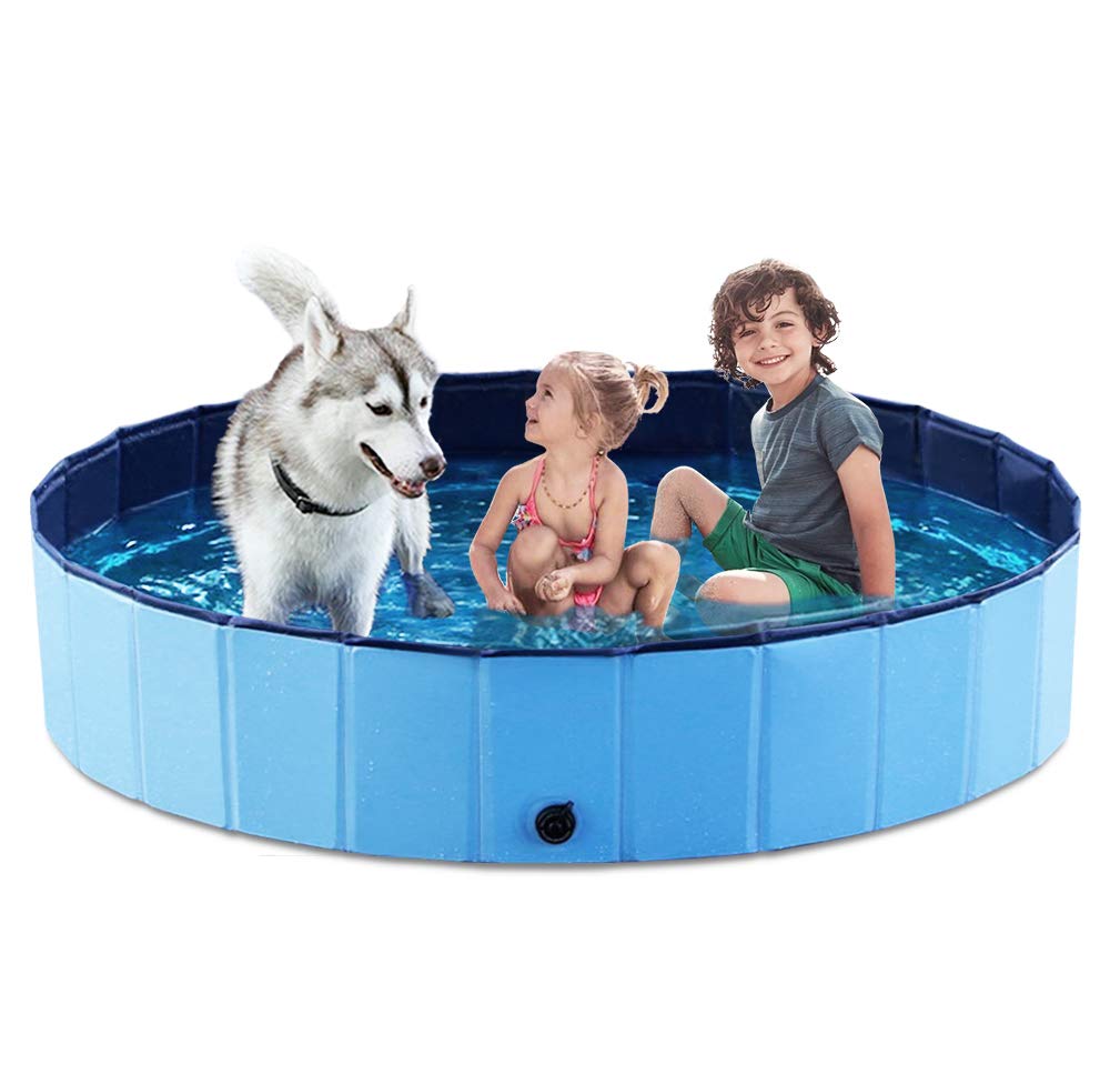 Jasonwell — Alberca Plegable y Portátil para Perros, Gatos y Niños | Tina de Baño Antiderrapante sin Inflado
