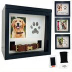 OtterPets — Urna Memorial para Cenizas de Mascotas con 4 Tipos de Exhibición, Kit de Huella y Bolsa de Franela para Perros y Gatos