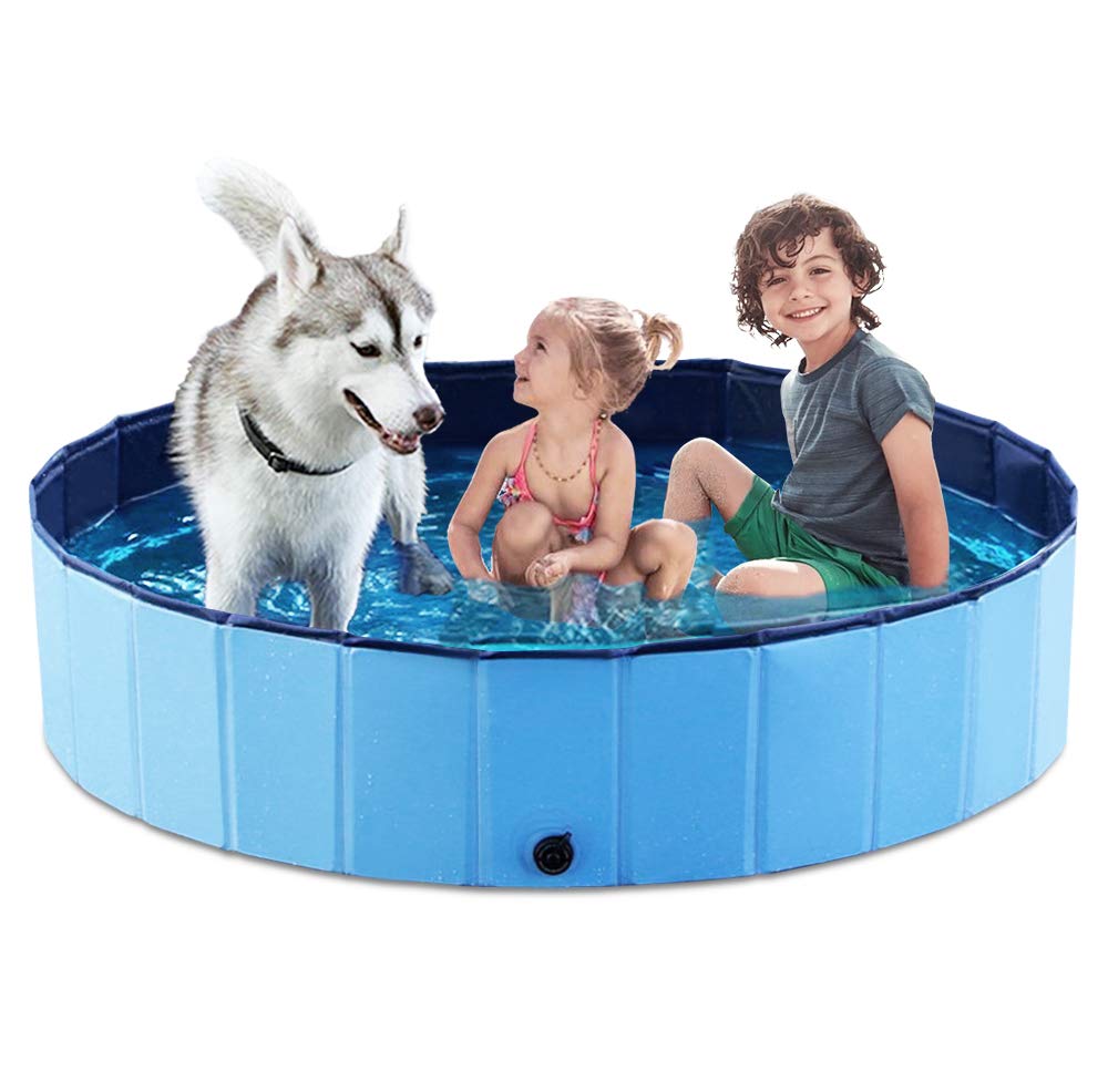 Jasonwell — Alberca Plegable y Portátil para Perros, Gatos y Niños | Tina de Baño Antiderrapante sin Inflado