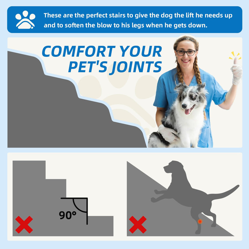 Nordjager — Escaleras para Perros Pequeños — Acceso Seguro a Muebles y Camas para Mascotas