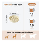 Havniva — Tazón Comedero Lento de Cerámica para Mascotas — Alimentación Pausada y Saludable para Perros y Gatos
