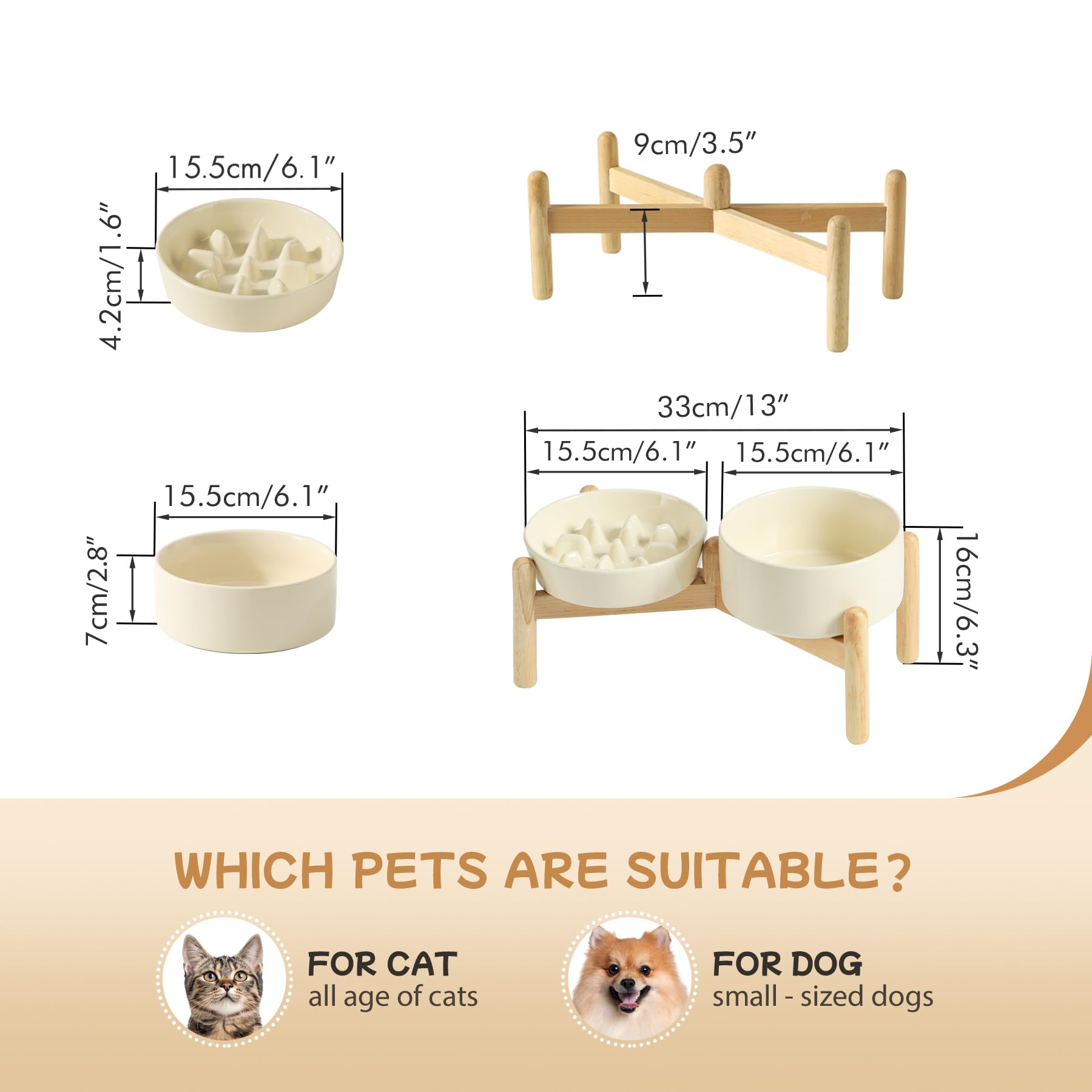 Havniva — Tazón Comedero Lento de Cerámica para Mascotas — Alimentación Pausada y Saludable para Perros y Gatos