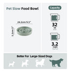 Havniva — Tazón Comedero Lento de Cerámica para Mascotas — Alimentación Pausada y Saludable para Perros y Gatos