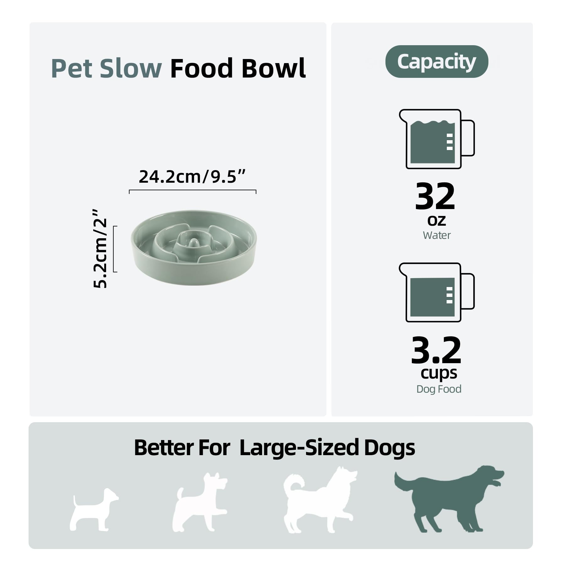 Havniva — Tazón Comedero Lento de Cerámica para Mascotas — Alimentación Pausada y Saludable para Perros y Gatos