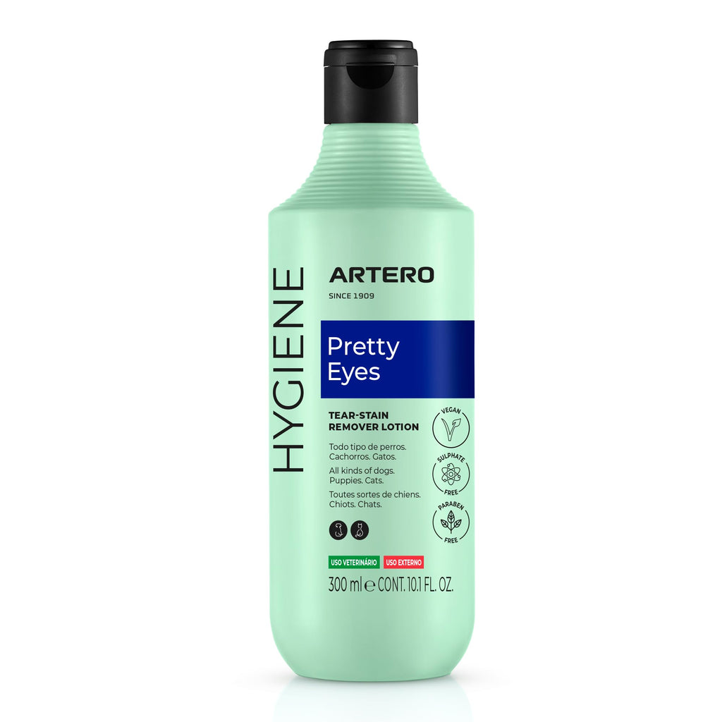 Artero Pretty Eyes — Limpiador Ocular para Perros y Gatos | Elimina Manchas de Lágrimas con Extractos de Manzanilla, Romero y Tomillo | Frasco 300 ml