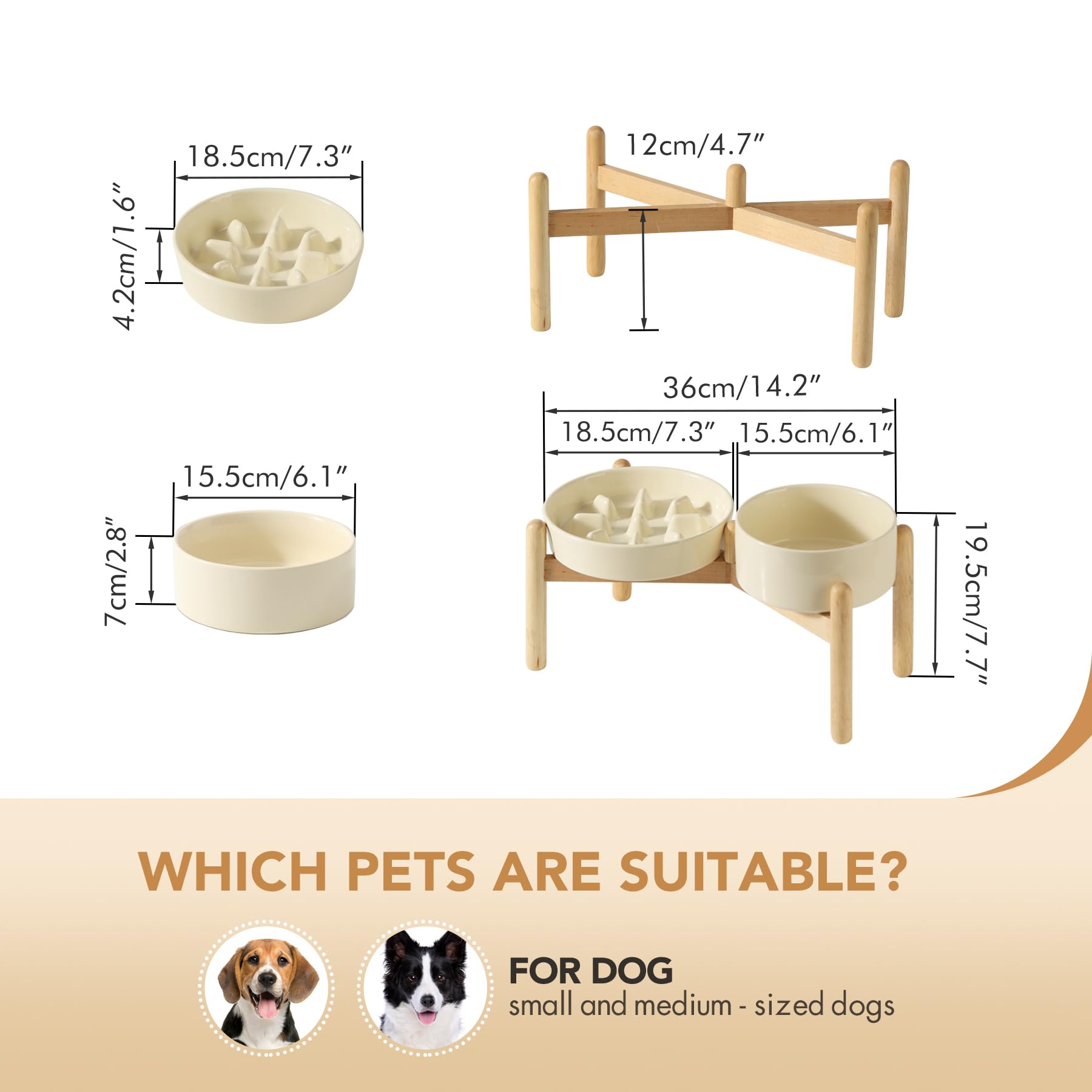Havniva — Tazón Comedero Lento de Cerámica para Mascotas — Alimentación Pausada y Saludable para Perros y Gatos