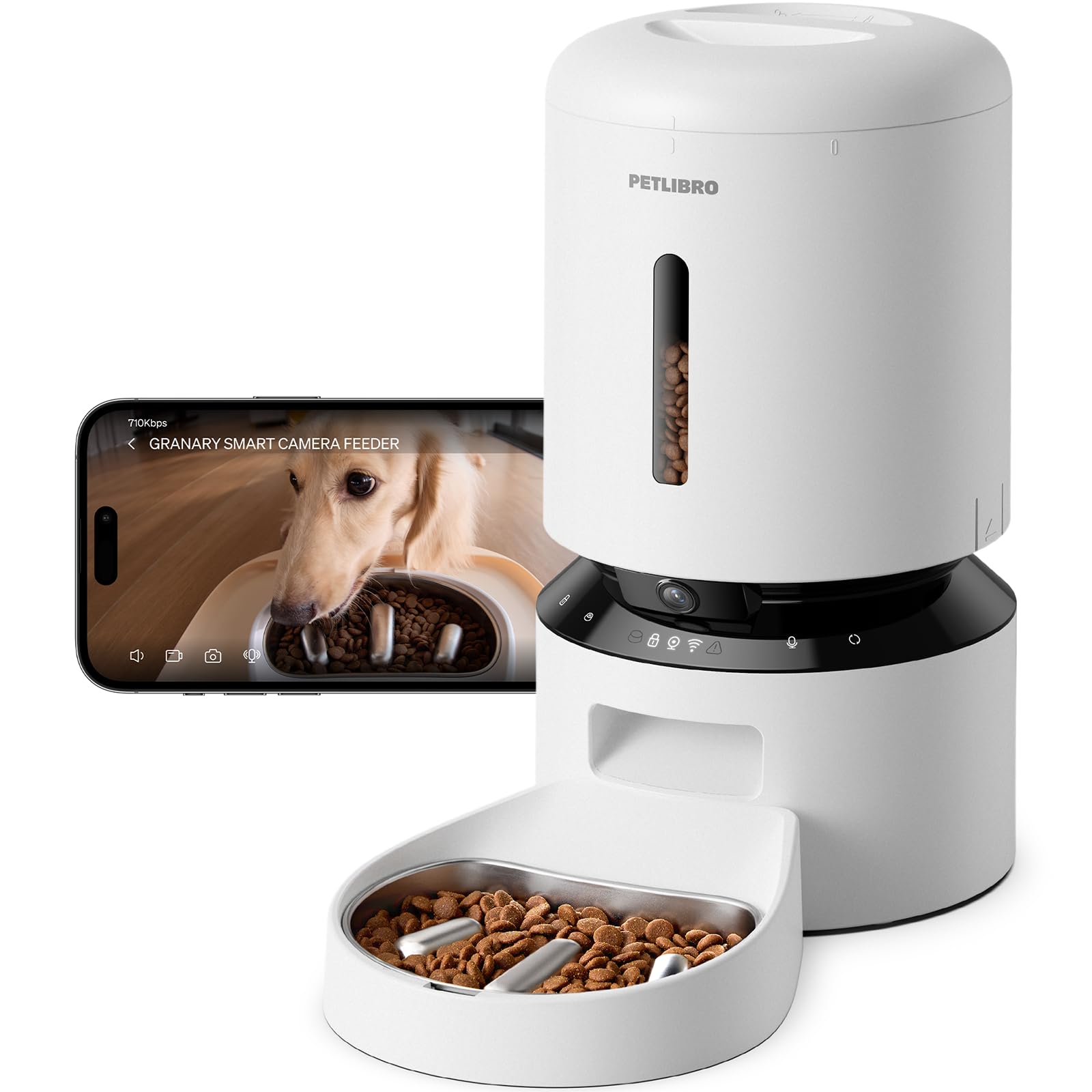 PETLIBRO — Comedero Automático WiFi 5G con Dispensador de Alimento para Gatos y Perros, 5L, hasta 10 Comidas por Día y Sensor de Alimento Bajo