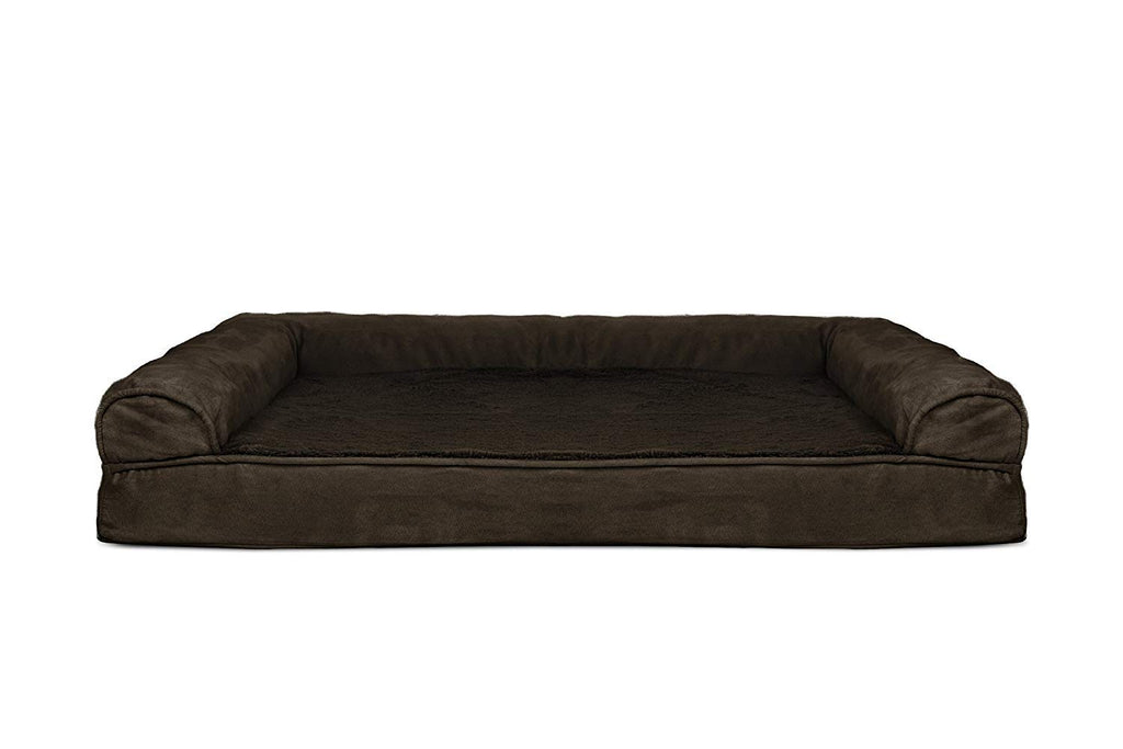 Furhaven Cooling Gel — Cama Ortopédica con Gel Refrescante, Bolsters Removibles y Cubierta Lavable para Perros Grandes