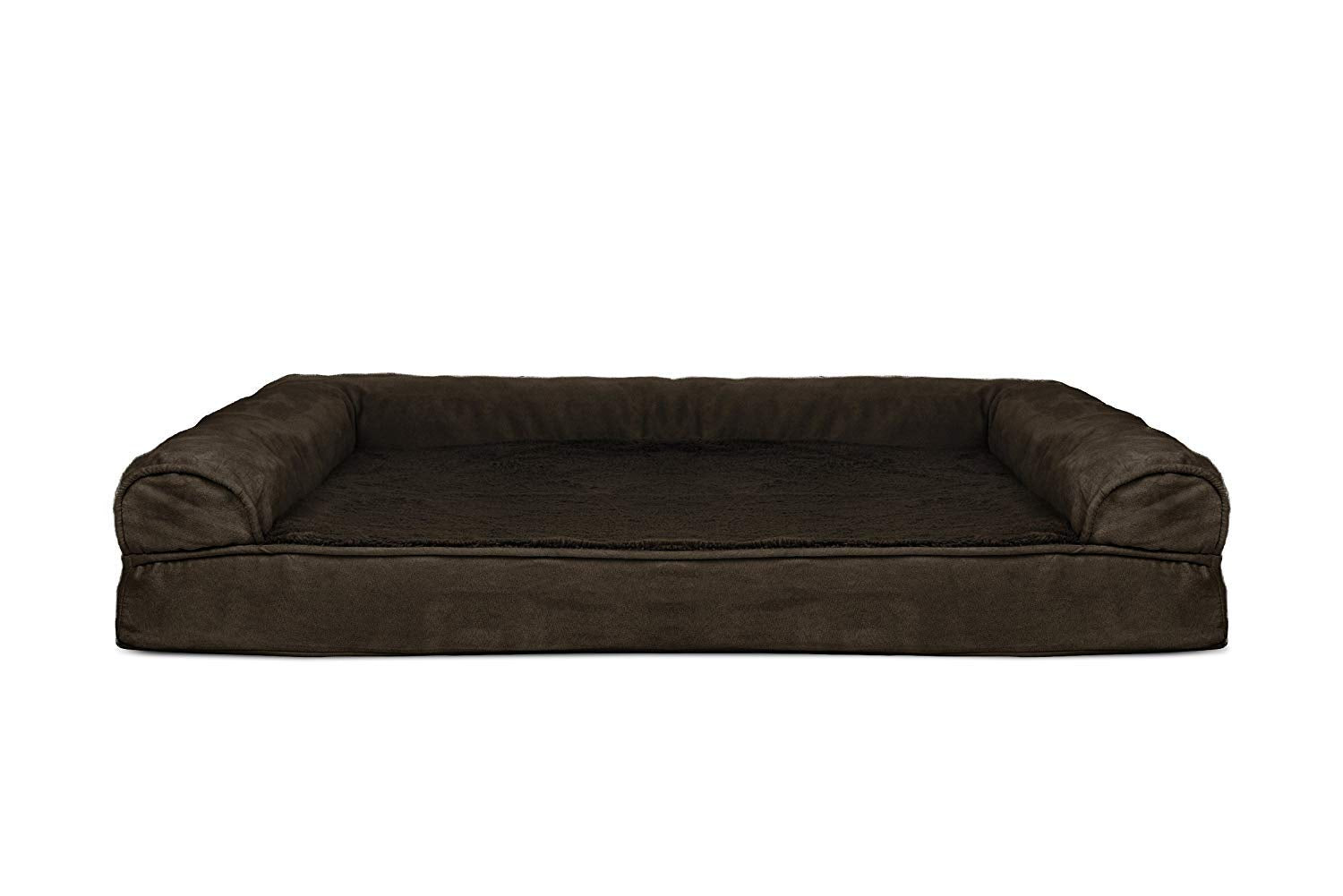 Furhaven Cooling Gel — Cama Ortopédica con Gel Refrescante, Bolsters Removibles y Cubierta Lavable para Perros Grandes