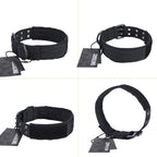 OneTigris Tactical — Collar Militar Ajustable con Argolla D y Hebilla de Metal para Perro