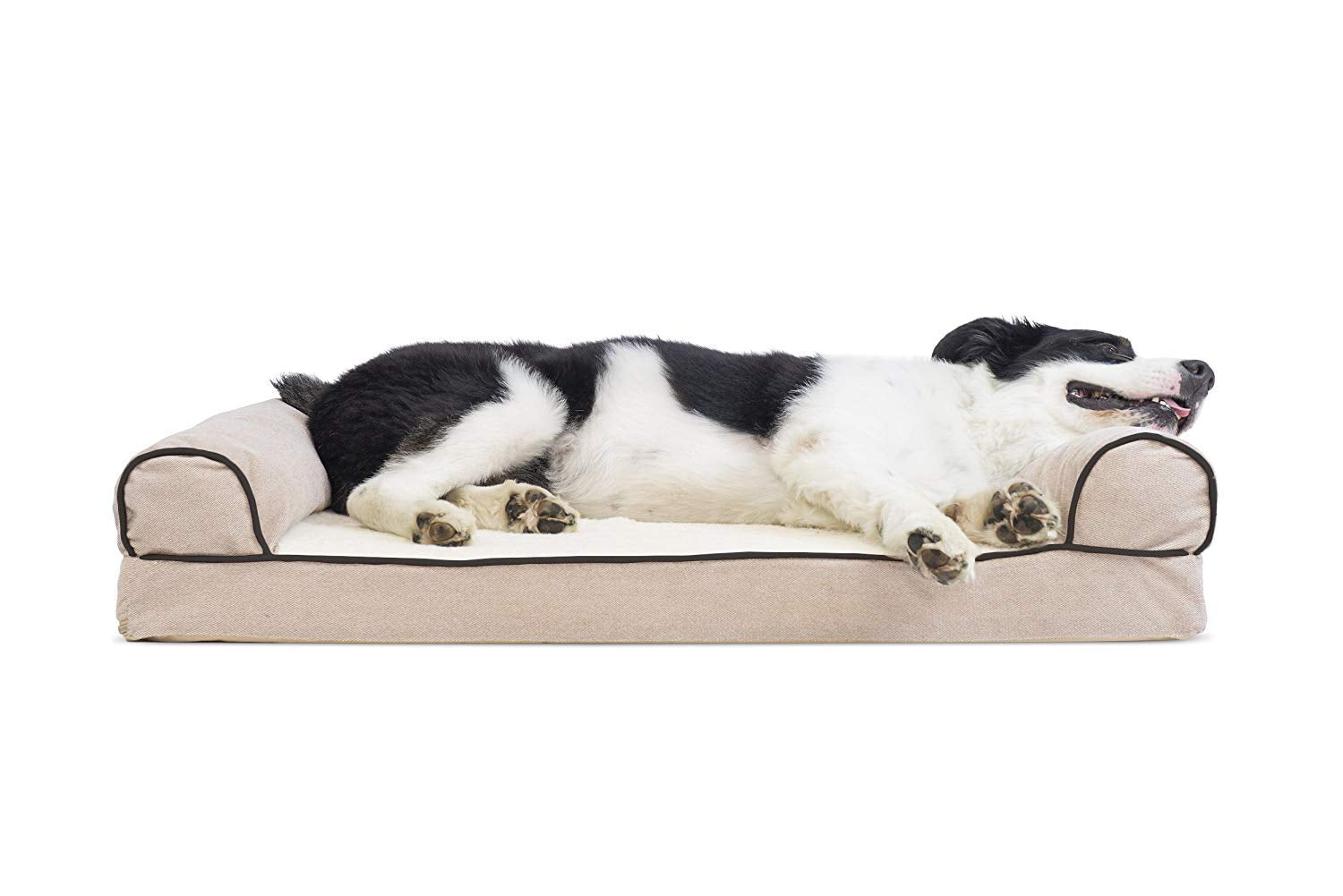 Furhaven Cooling Gel — Cama Ortopédica con Gel Refrescante, Bolsters Removibles y Cubierta Lavable para Perros Grandes