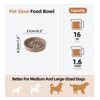 Havniva — Tazón Comedero Lento de Cerámica para Mascotas — Alimentación Pausada y Saludable para Perros y Gatos