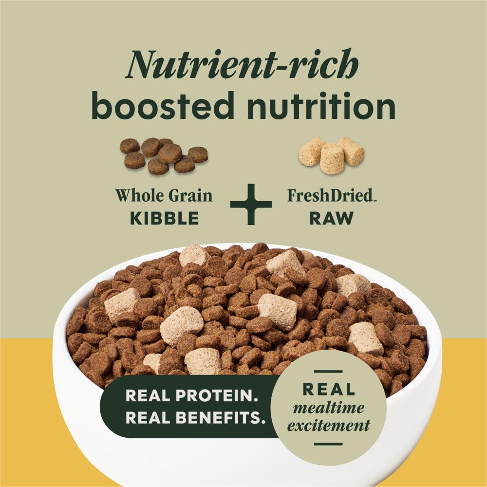 Instinct RawBoost Whole Grain — Alimento para Perro con Trozos de Pollo Crudo Deshidratado y Granos Enteros