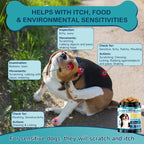 Gomitas para Alergias en Perros con Probióticos — 200 Masticables Suaves para Alivio de Picazón, Piel Sensible, Soporte Inmune y Salud Digestiva, Sabor Pollo