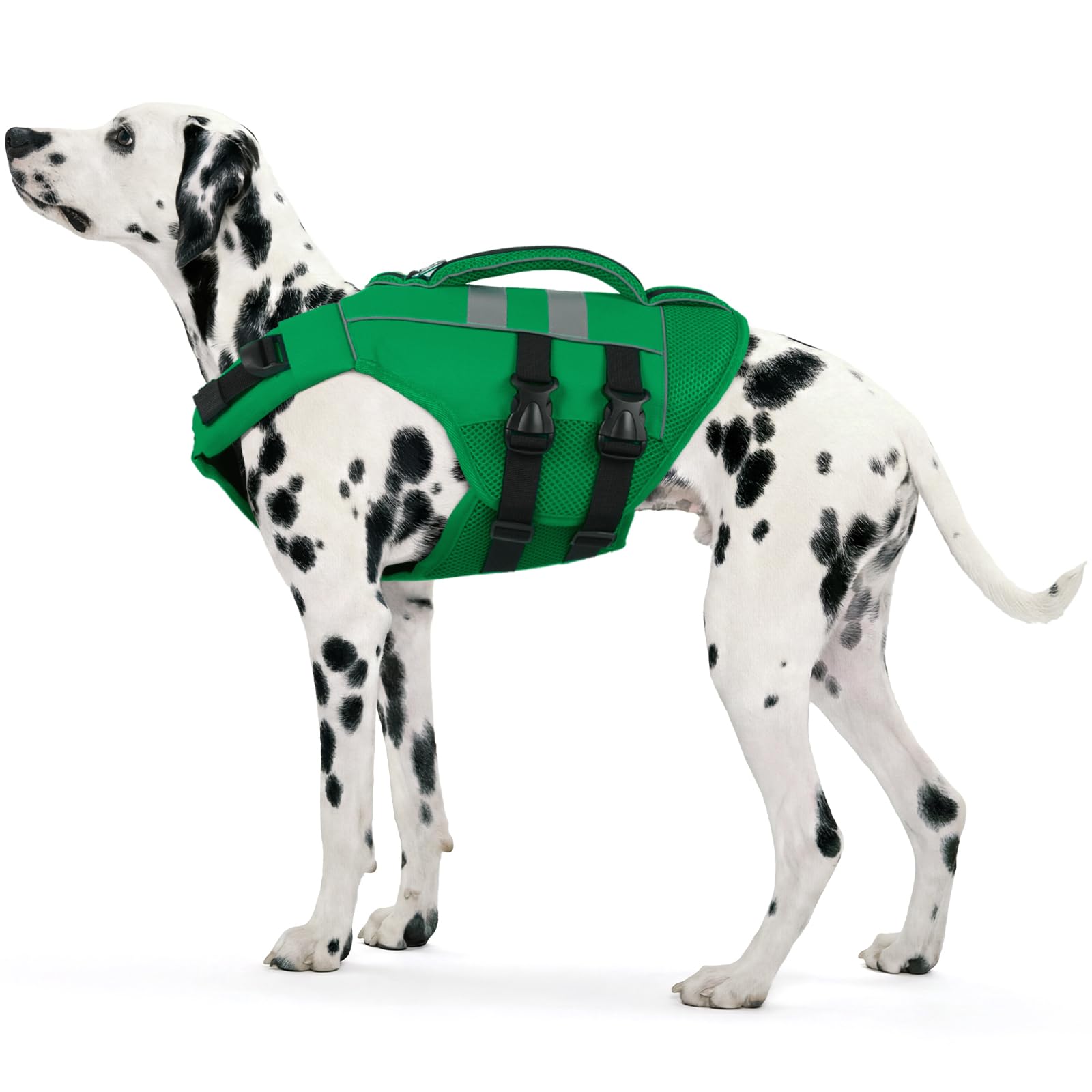 Kuoser — Chaleco Salvavidas Ajustable con Asa de Rescate y Reflectores para Perro