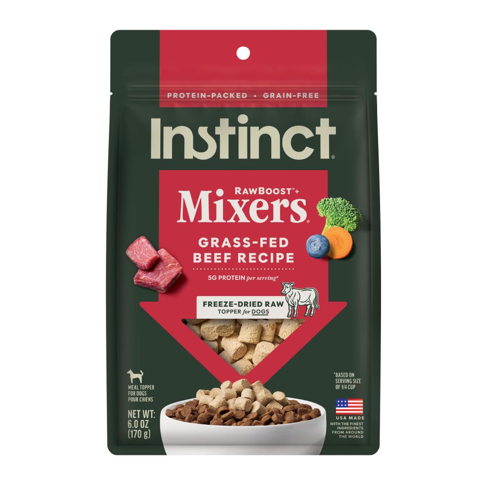 Instinct Raw Boost Mixers — Topper de Alimento Liofilizado Sin Granos para Perro