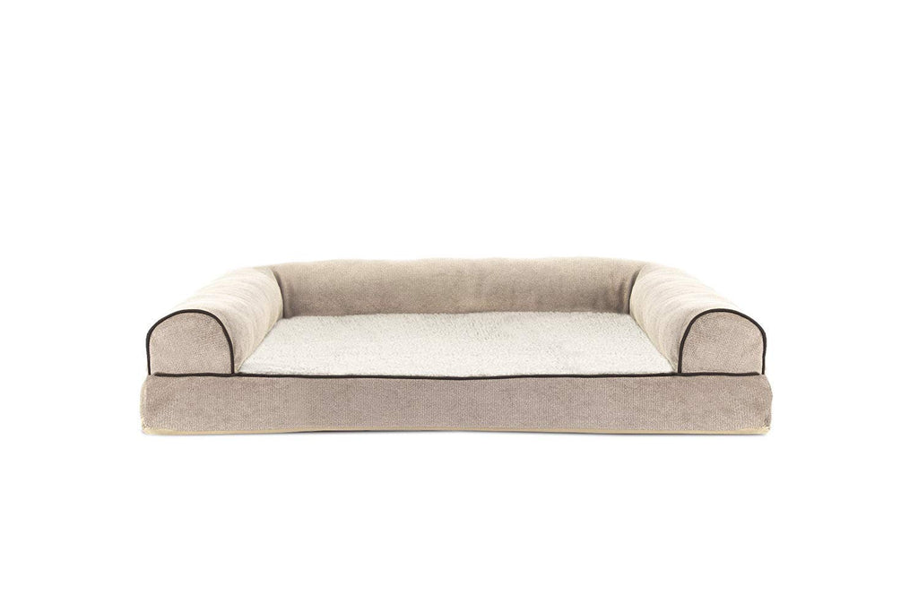 Furhaven Cooling Gel — Cama Ortopédica con Gel Refrescante, Bolsters Removibles y Cubierta Lavable para Perros Grandes