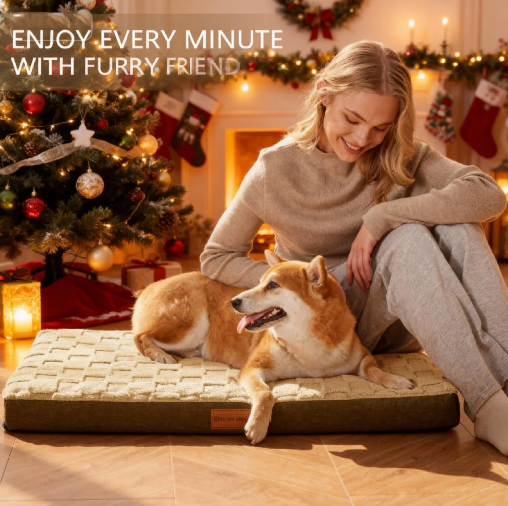 Patas Lague — Cama Ortopédica con Espuma Egg Crate, Funda Lavable y Base Antideslizante para Perro