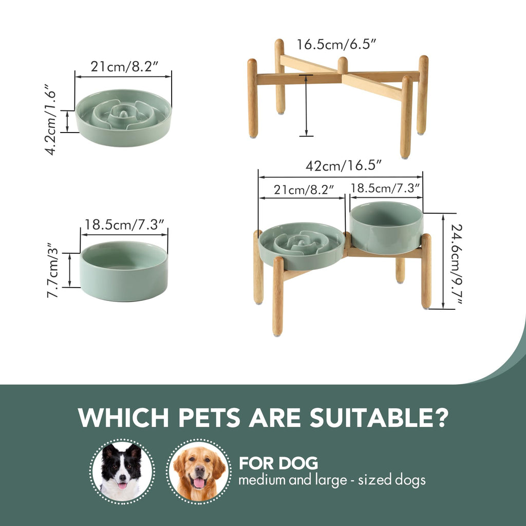 Havniva — Tazón Comedero Lento de Cerámica para Mascotas — Alimentación Pausada y Saludable para Perros y Gatos