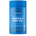 OMAPURE Aceite de Pescado Omega-3 Grado Farmacéutico — Suplemento Nutricional Certificado IFOS 5 Estrellas para Perros y Gatos