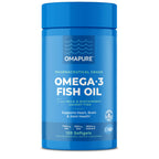 OMAPURE Aceite de Pescado Omega-3 Grado Farmacéutico — Suplemento Nutricional Certificado IFOS 5 Estrellas para Perros y Gatos