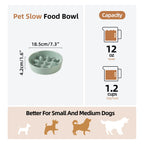 Havniva — Tazón Comedero Lento de Cerámica para Mascotas — Alimentación Pausada y Saludable para Perros y Gatos
