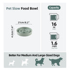 Havniva — Tazón Comedero Lento de Cerámica para Mascotas — Alimentación Pausada y Saludable para Perros y Gatos