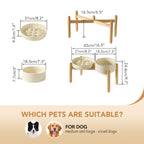 Havniva — Tazón Comedero Lento de Cerámica para Mascotas — Alimentación Pausada y Saludable para Perros y Gatos