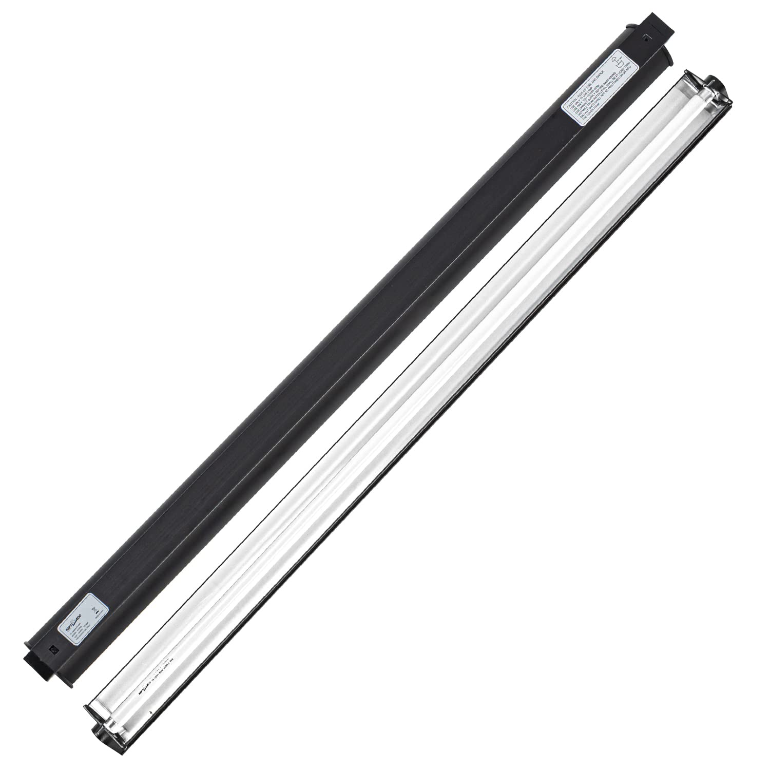 REPTI ZOO — Kit de Iluminación UVB T5 HO para Reptiles con Reflector Curvo y Lámpara 5.0 UVB