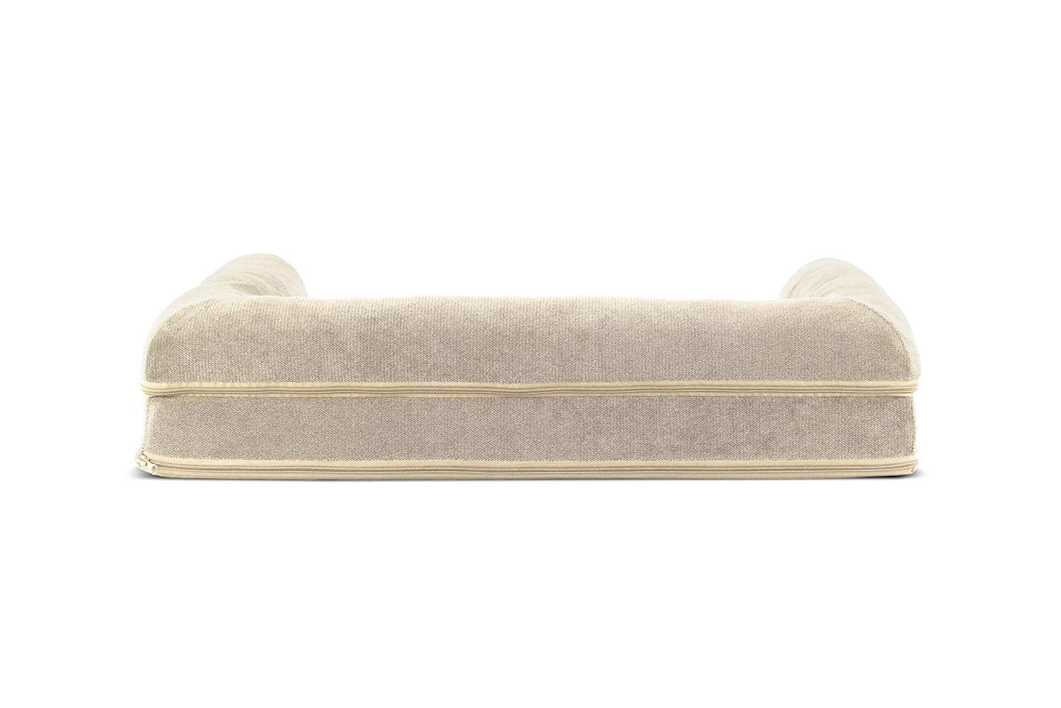Furhaven Cooling Gel — Cama Ortopédica con Gel Refrescante, Bolsters Removibles y Cubierta Lavable para Perros Grandes