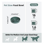 Havniva — Tazón Comedero Lento de Cerámica para Mascotas — Alimentación Pausada y Saludable para Perros y Gatos
