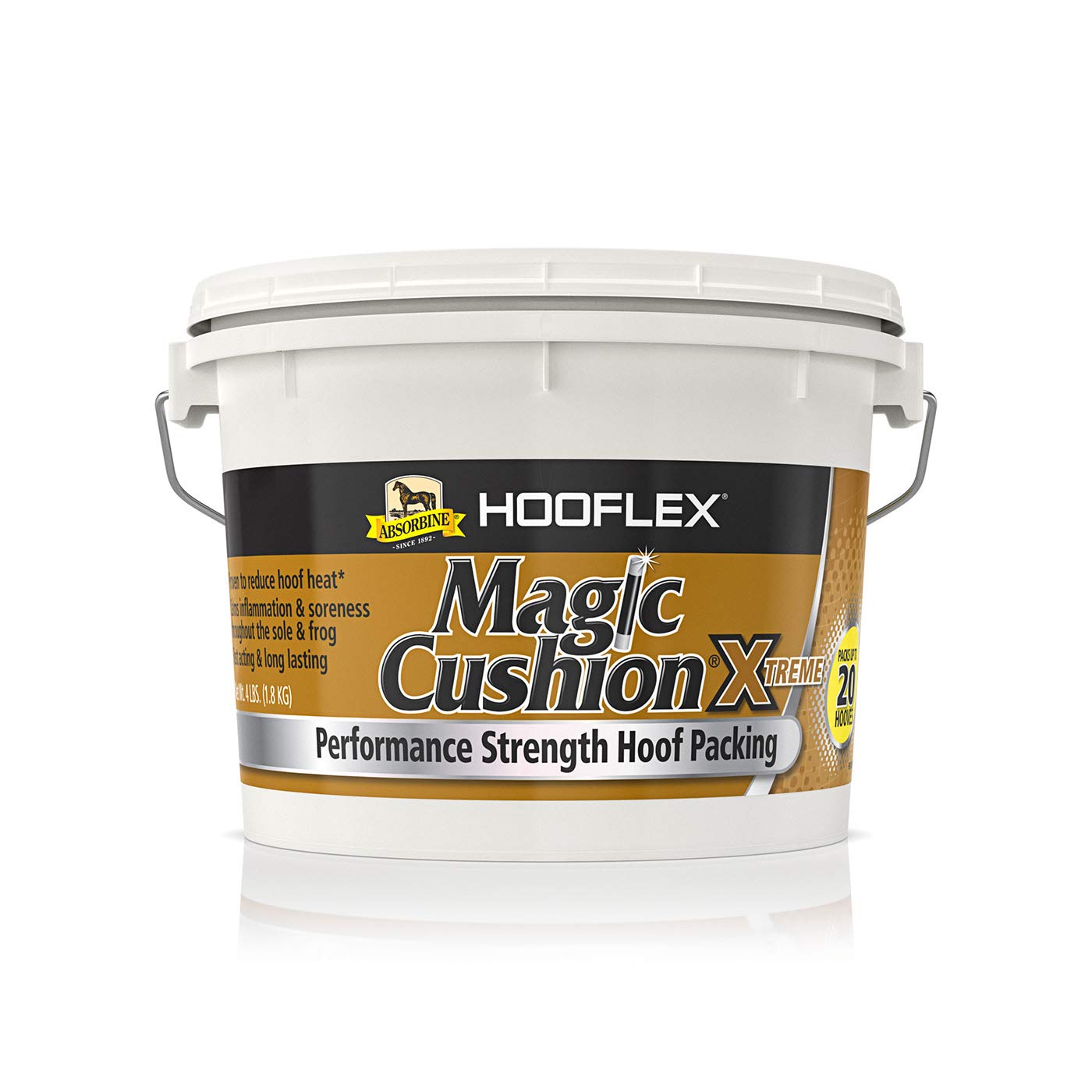 Absorbine Hooflex Magic Cushion Xtreme — Relleno para Cascos de Caballos de Alto Rendimiento, Alivio Rápido y Duradero