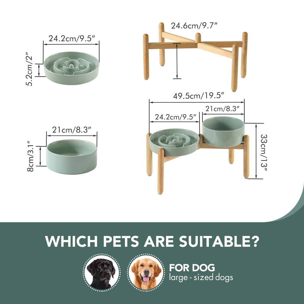 Havniva — Tazón Comedero Lento de Cerámica para Mascotas — Alimentación Pausada y Saludable para Perros y Gatos