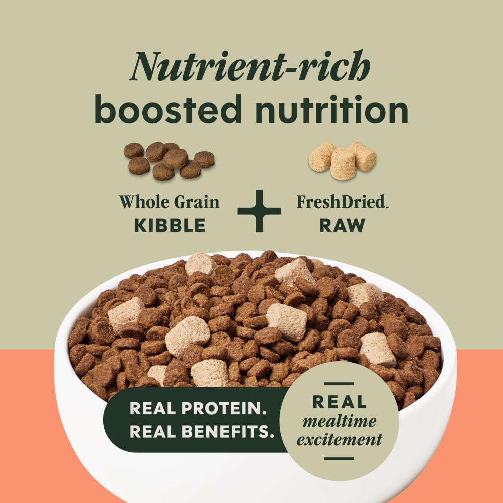 Instinct RawBoost Whole Grain — Alimento para Perro con Trozos de Pollo Crudo Deshidratado y Granos Enteros