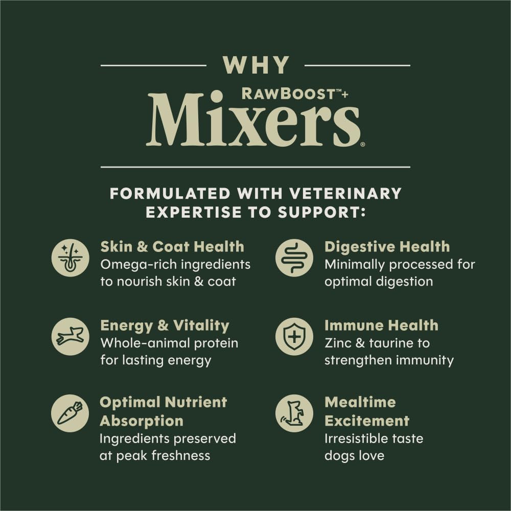 Instinct Raw Boost Mixers — Topper de Alimento Liofilizado Sin Granos para Perro